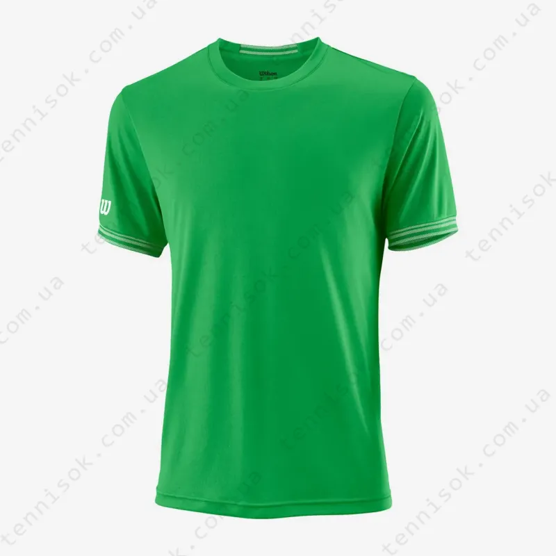 Теннисная футболка Wilson Team Solid Crew Green WRA765303