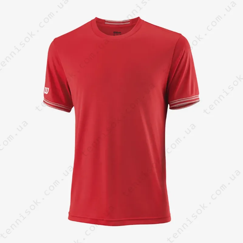 Тенісна футболка Wilson Team Solid Crew Red WRA765305