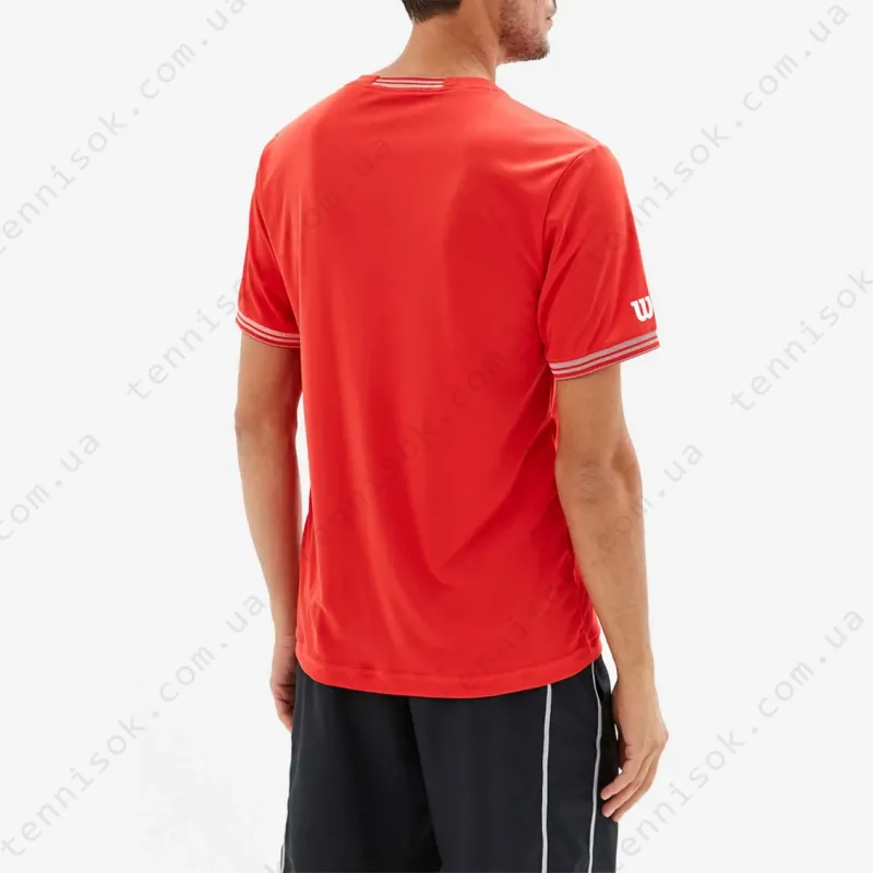 Тенісна футболка Wilson Team Solid Crew Red WRA765305