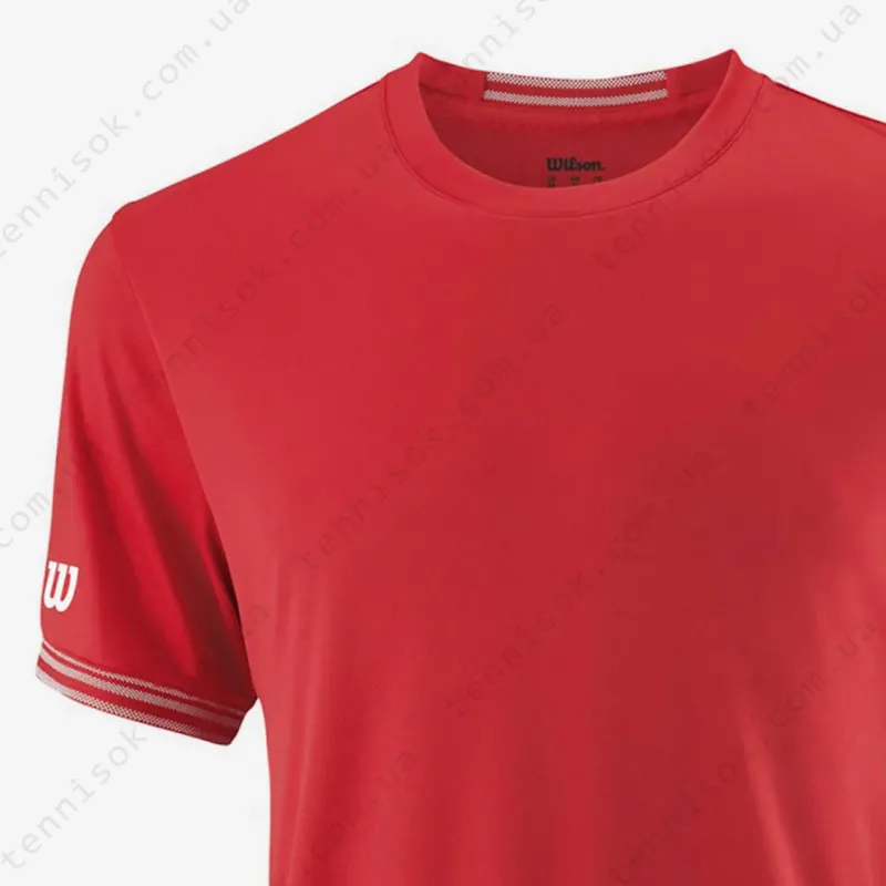 Тенісна футболка Wilson Team Solid Crew Red WRA765305