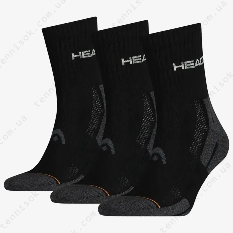 Носки Head Performance Short Crew 3P Grey/Black 741019001-200 (3 пары)