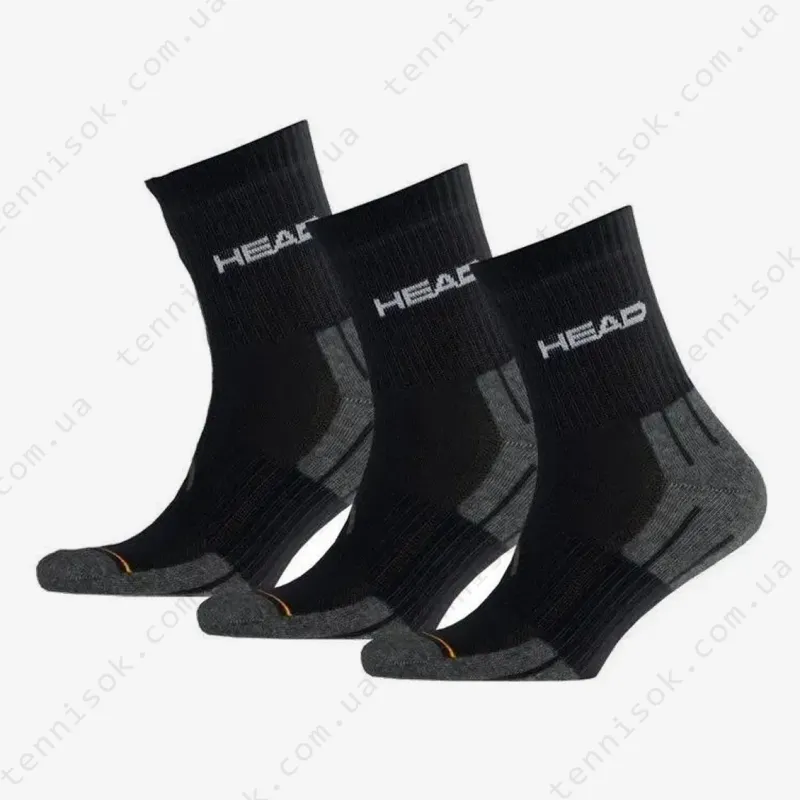 Носки Head Performance Short Crew 3P Grey/Black 741019001-200 (3 пары)