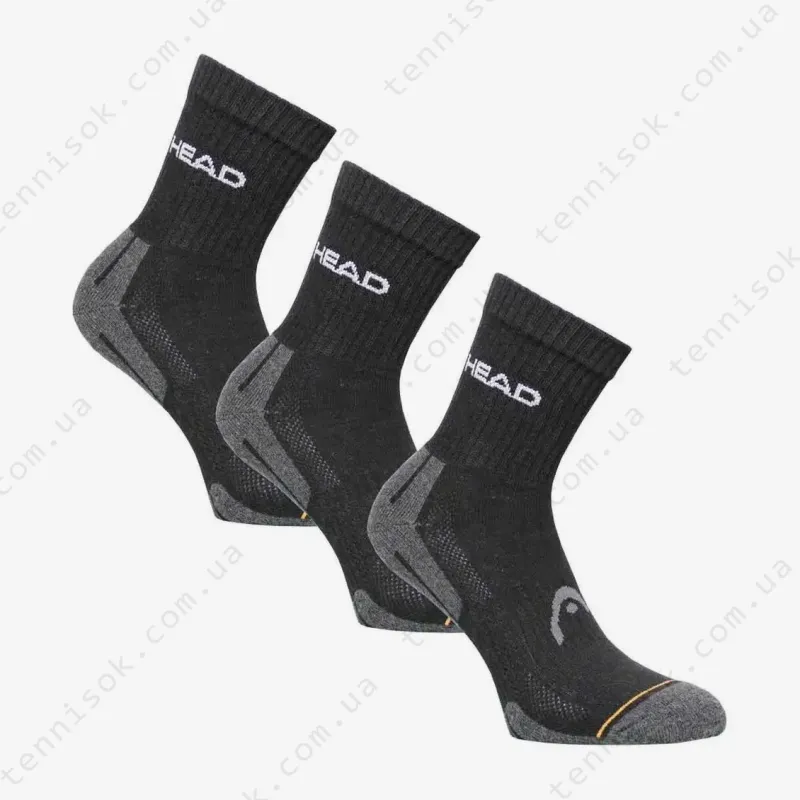 Носки Head Performance Short Crew 3P Grey/Black 741019001-200 (3 пары)