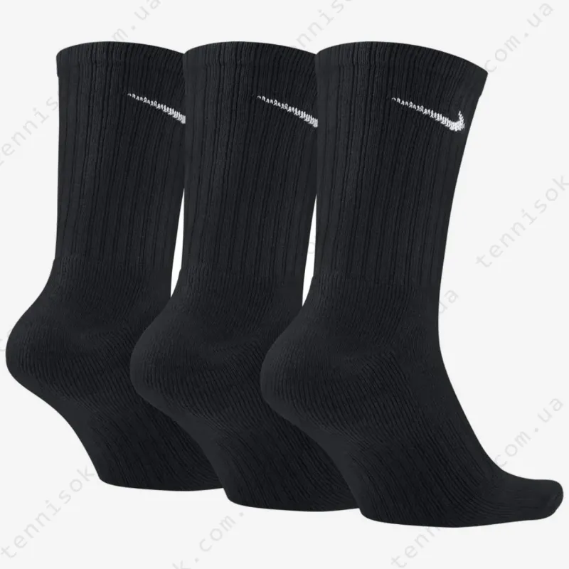 Носки Nike 3PPK Value Cotton Crew Black SX4508-001
