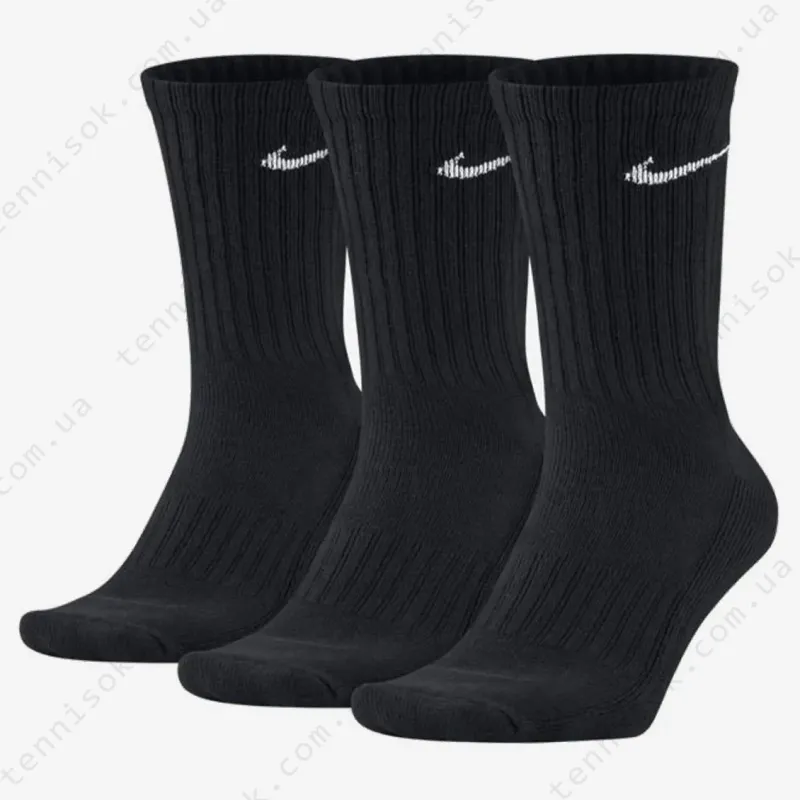 Носки Nike 3PPK Value Cotton Crew Black SX4508-001