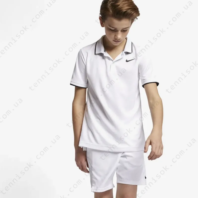 Теннисное поло Nike Court Dry Team Boy Polo BQ8792-100