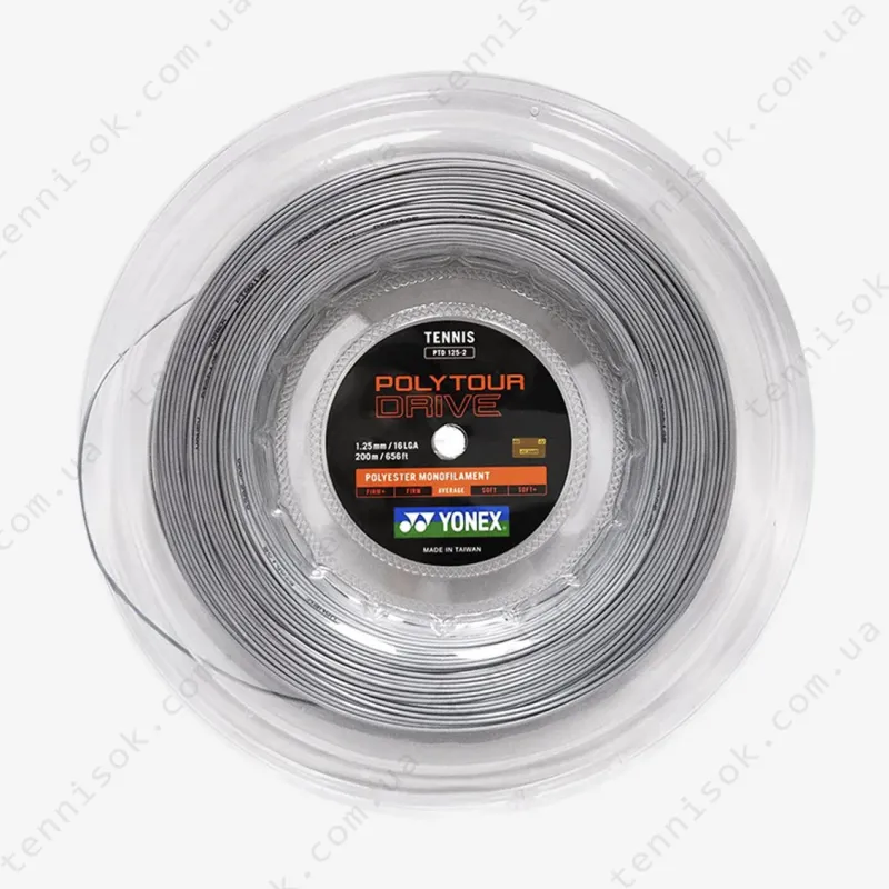 Тенісні струни Yonex Poly Tour Drive Silver (200m)