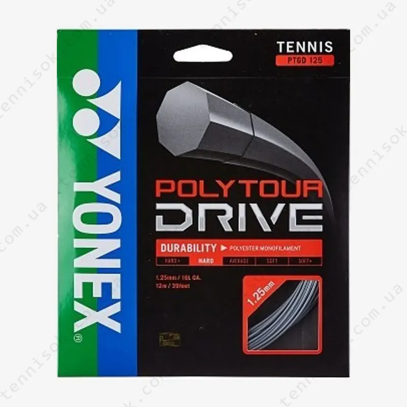 Теннисные струны Yonex Poly Tour Drive Silver 12,2m (размотка)