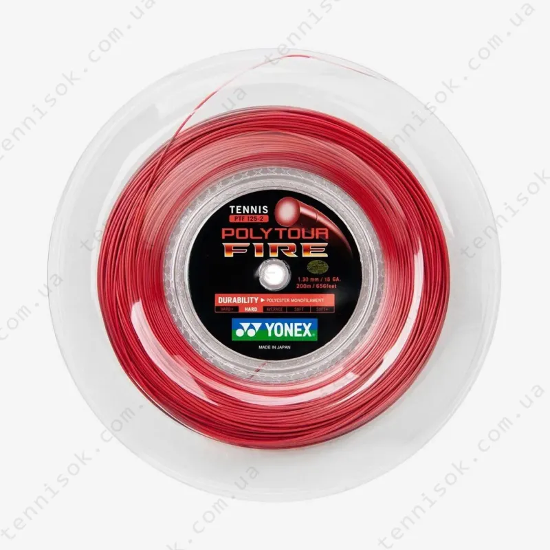 Тенісні струни Yonex Poly Tour Fire Red (200m)