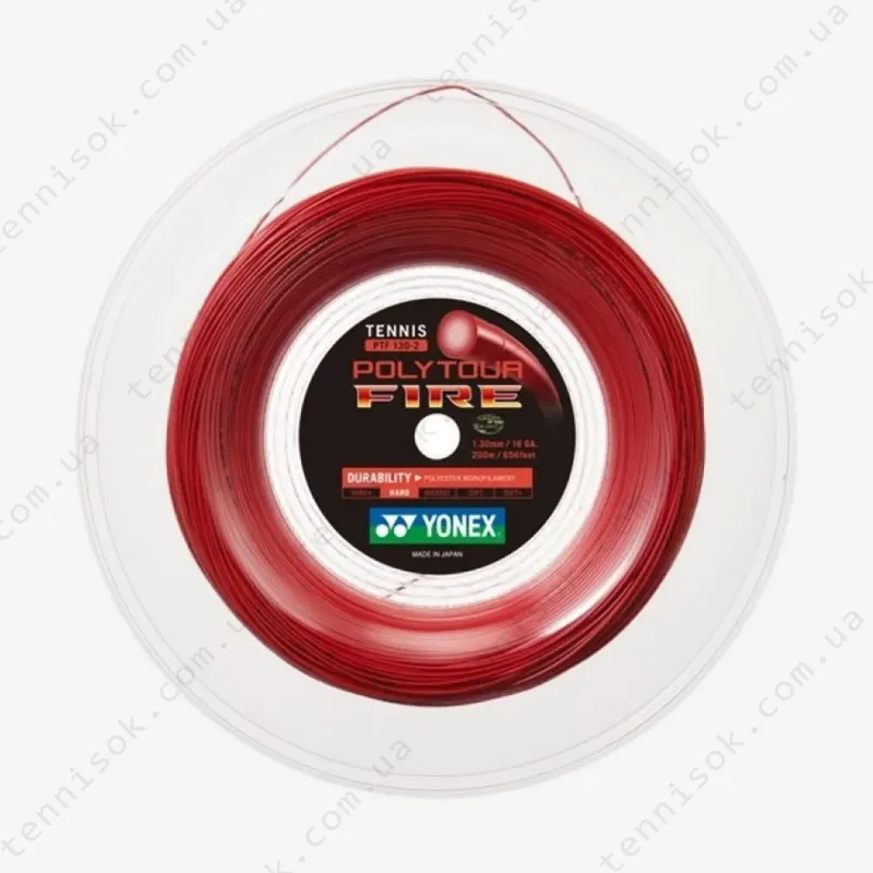 Тенісні струни Yonex Poly Tour Fire Red (200m)