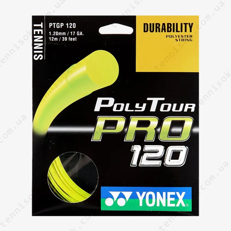 Теннисные струны Yonex Poly Tour Pro Flash Yellow 12,2m (размотка)