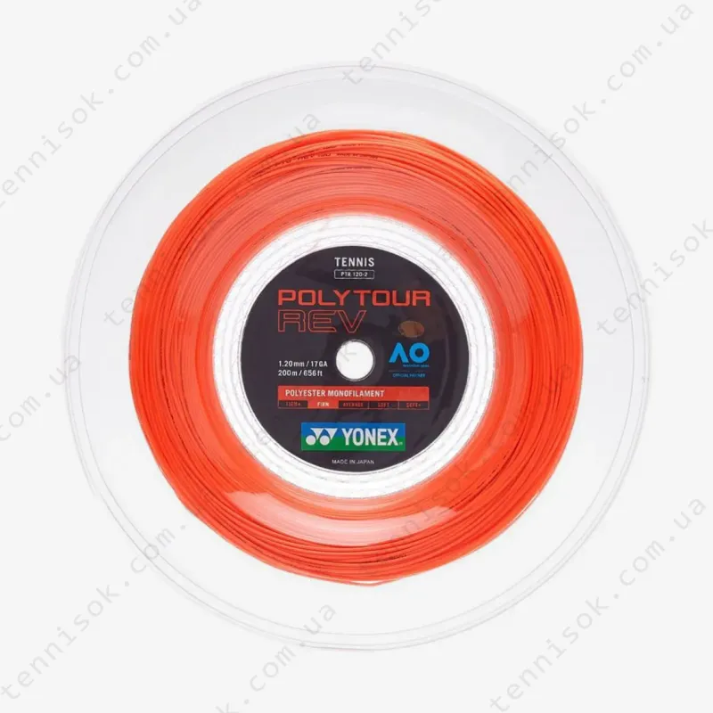 Тенісні струни Yonex Poly Tour Rev Bright Orange (200m)