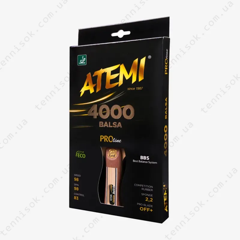 Ракетки для настольного тенниса Atemi 4000 Pro Balsa Eco-Line