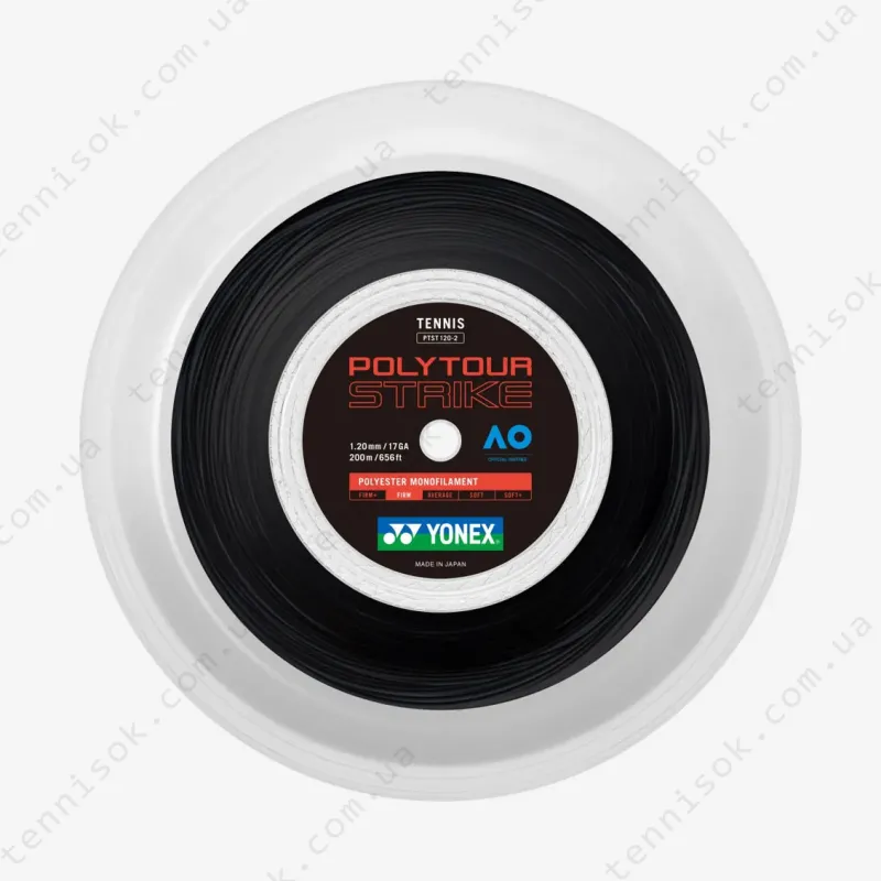 Теннисные струны Yonex Polytour Strike Black (200m)