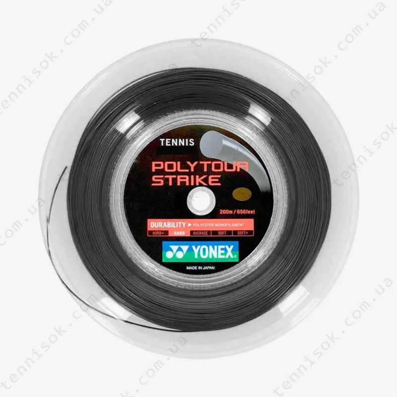 Теннисные струны Yonex Polytour Strike Black (200m)