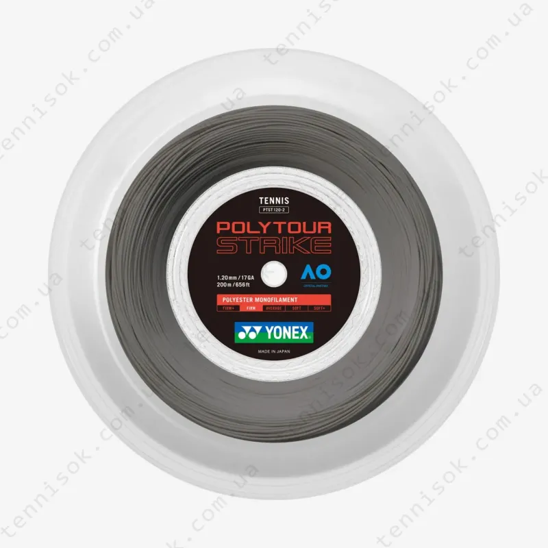 Тенісні струни Yonex Polytour Strike Iron Gray (200m)