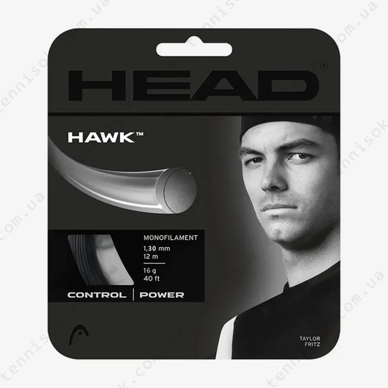 Теннисные струны Head Hawk Black 12,2m (размотка)