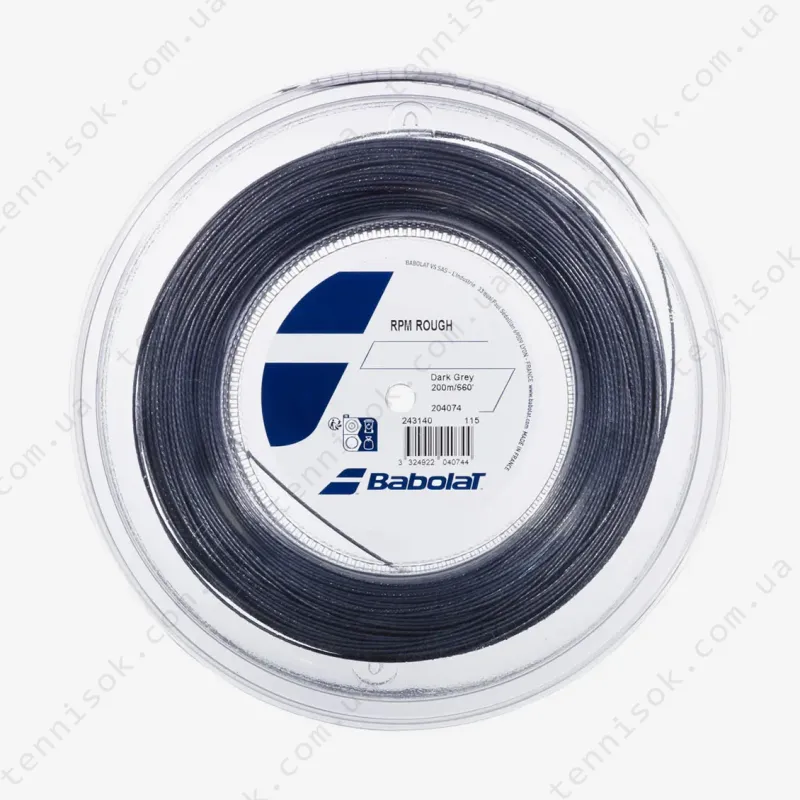 Тенісні струни Babolat RPM Rough Black 200m 243140/115
