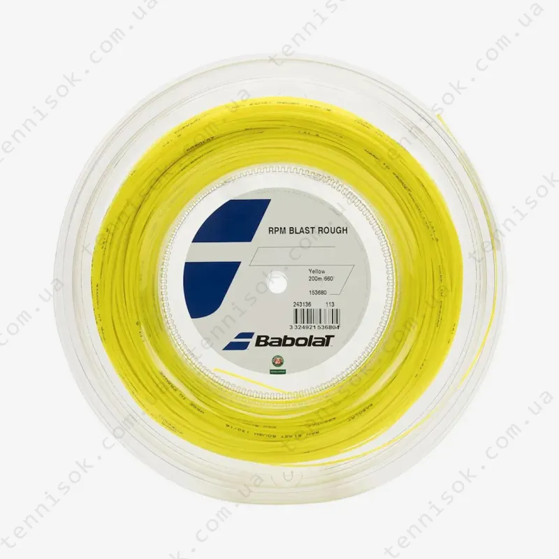 Тенісні струни Babolat RPM Rough Yellow 200m 243140/113