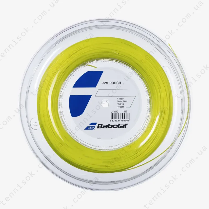 Тенісні струни Babolat RPM Rough Yellow 200m 243140/113