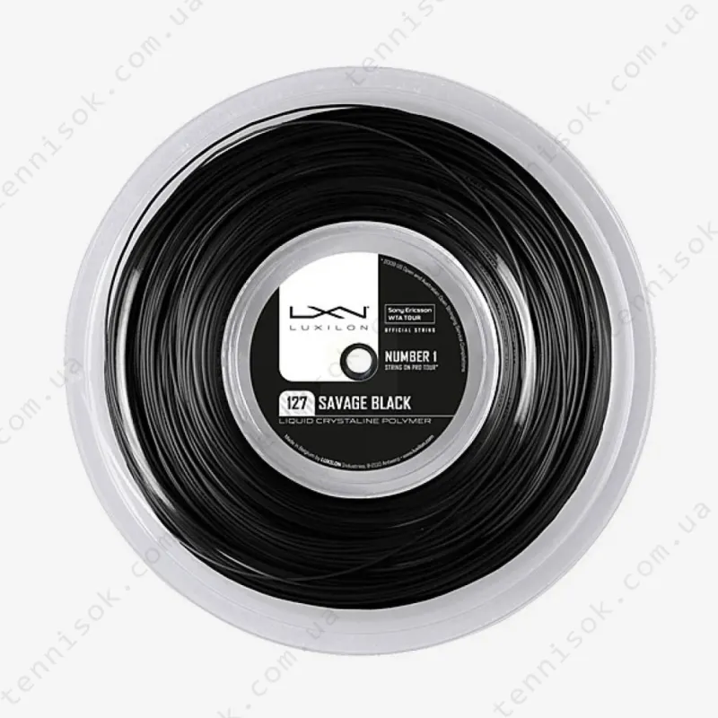 Теннисные струны Luxilon Savage Black 200m WRZ902100