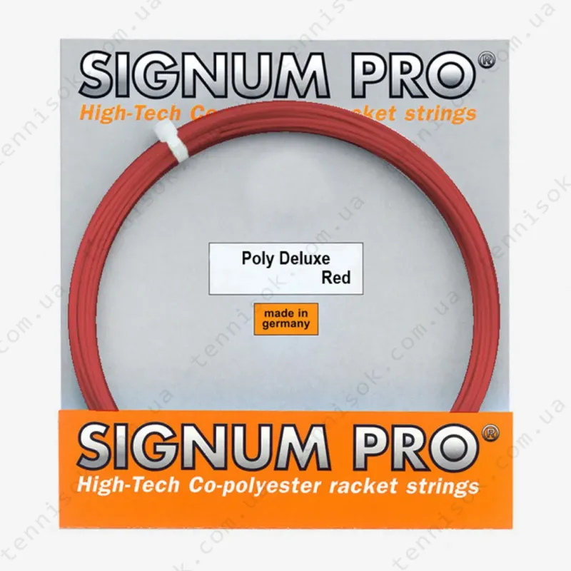 Теннисные струны Signum Pro Poly Deluxe Red 12,2m