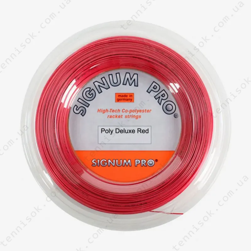 Теннисные струны Signum Pro Poly Deluxe Red 200m