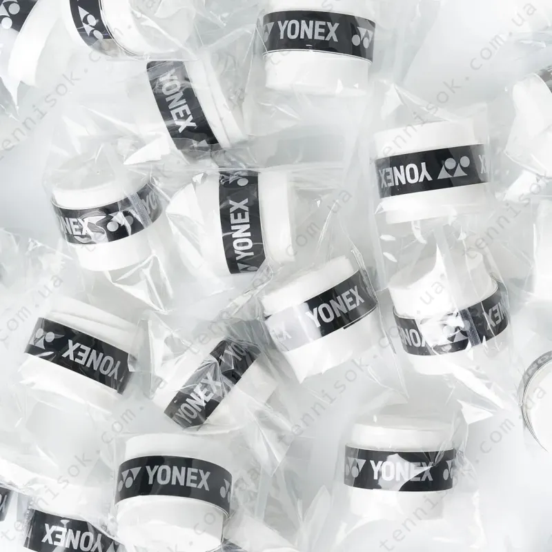 Намотки Yonex AC102-60 Super Grap Overgrip Bucket Pack White 60pcs