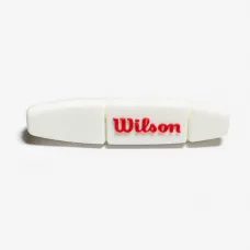 Виброгасители для теннисной ракетки Wilson Logo Long White Vibration Dampener