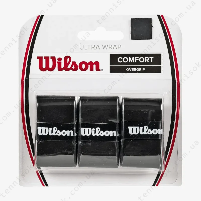 Намотки Wilson Ultra Wrap Overgrip Black 3psc WRZ403000