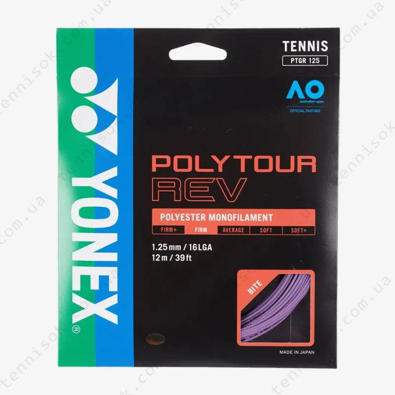 Тенісні струни Yonex Poly Tour Rev Purple 12,2m (розмотування)