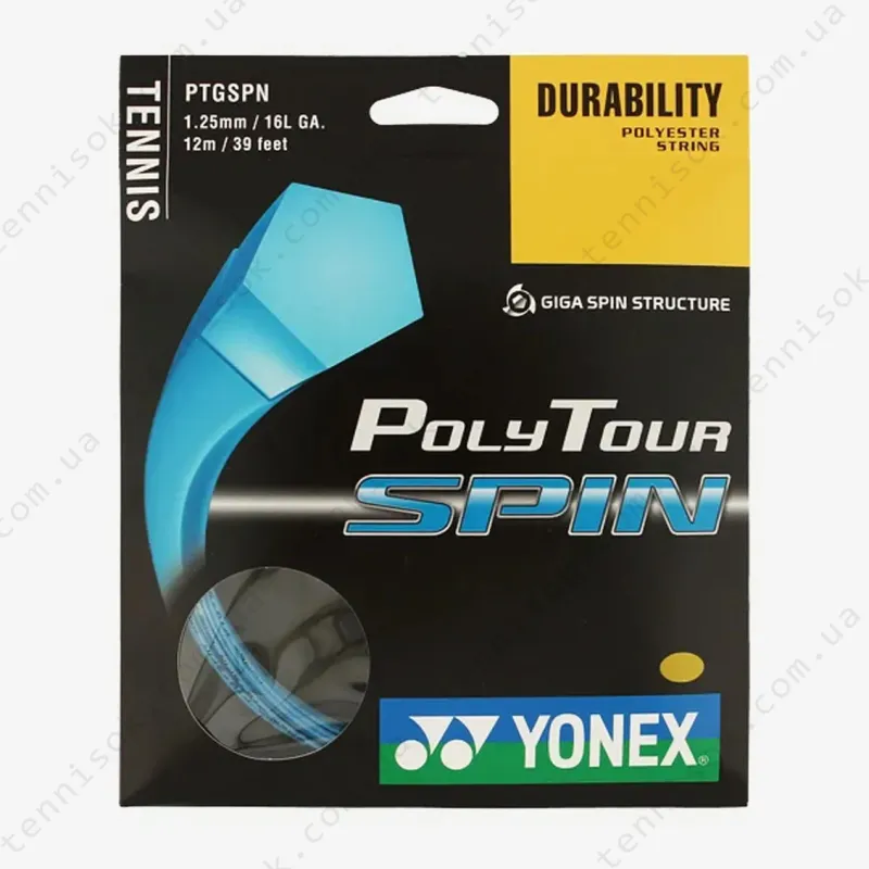 Теннисные струны Yonex Poly Tour Spin Cobalt Blue 12,2m (розмотування)