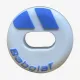 Віброгасники для тенісної ракетки Babolat Custom White/Blue Vibration Dampener