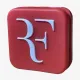 Віброгасники для тенісної ракетки RF Red/White Vibration Dampener