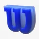 Виброгасители для теннисной ракетки Wilson Logo Blue Vibration Dampener