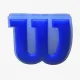 Виброгасители для теннисной ракетки Wilson Logo Blue Vibration Dampener