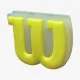 Віброгасники для тенісної ракетки Wilson Logo Yellow Vibration Dampener
