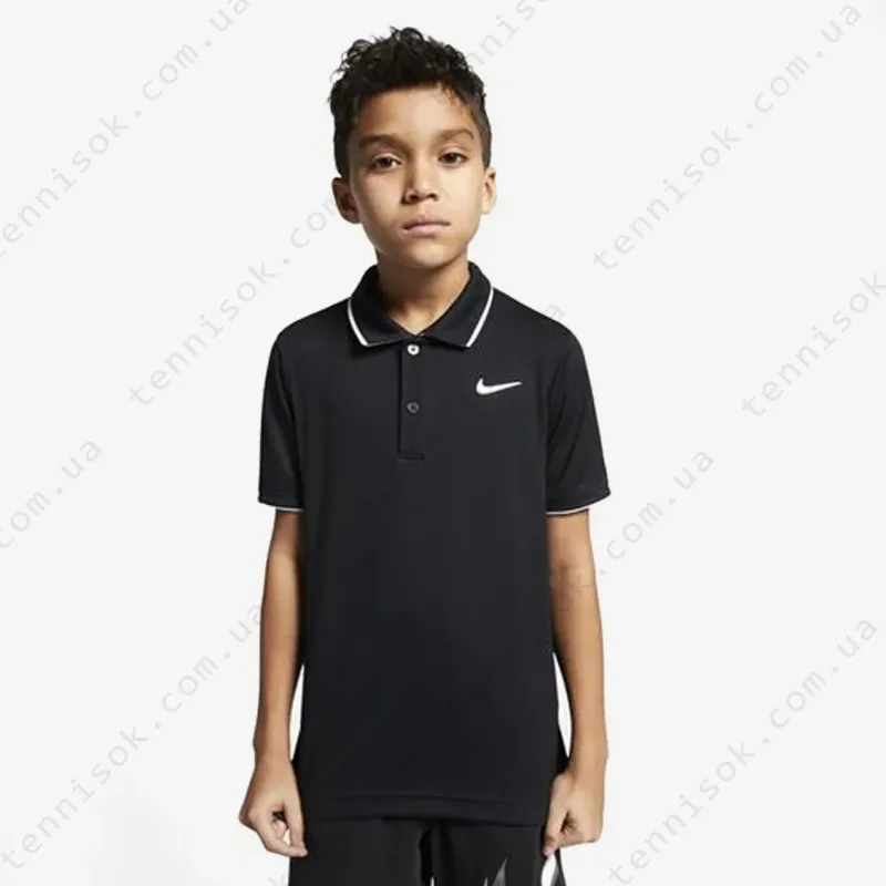 Теннисное поло Nike Court Dry Team Boy Polo BQ8792-010