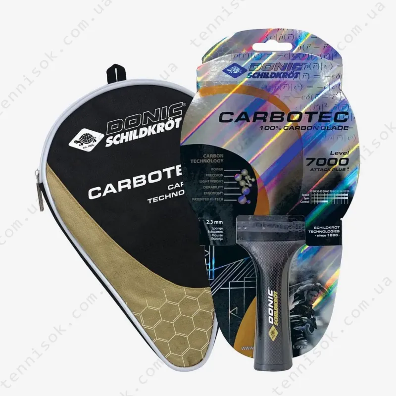Набор для настольного тенниса Donic Carbotec 7000 2023 758221 (incl. racket cover)