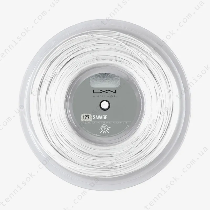 Тенісні струни Luxilon Savage White 200m WRZ902200