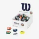 Виброгасители для теннисной ракетки Wilson Roland Garros Orange/Blue Dampeners WR8411701001