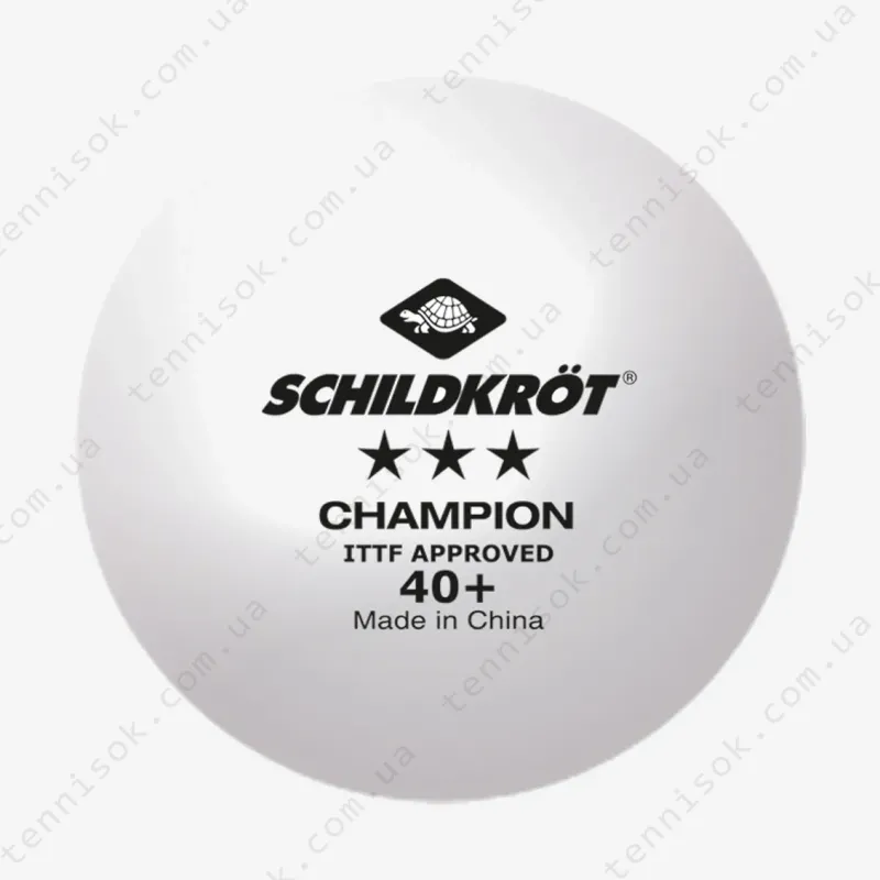 Мячики Donic Champion 40+ 3* White 3pcs