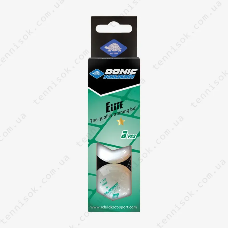 Мячики Donic Elite 1* White 3pcs