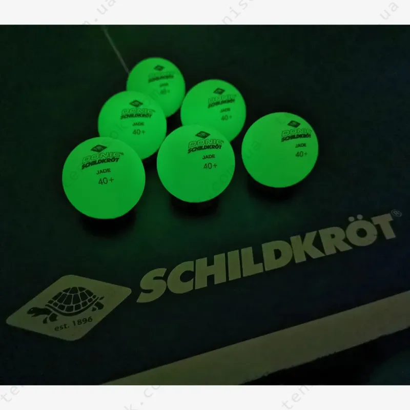 М'ячики Donic Glow in the Dark Poly 40+ 6pcs