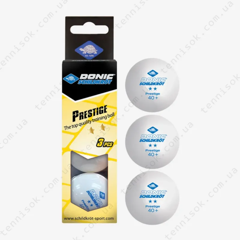 Мячики Donic Prestige 2* White 3pcs