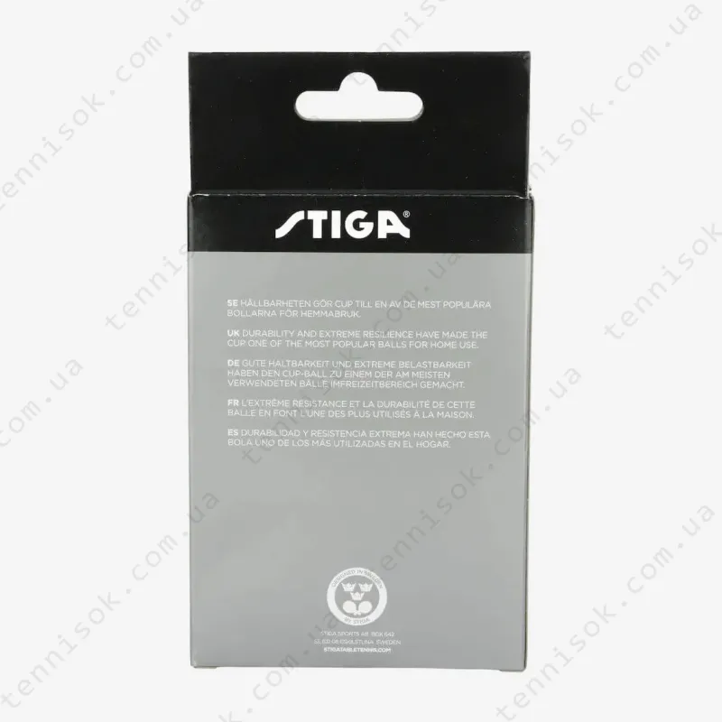 М'ячики Stiga Ball Cup 40+ ABS 6-pack White
