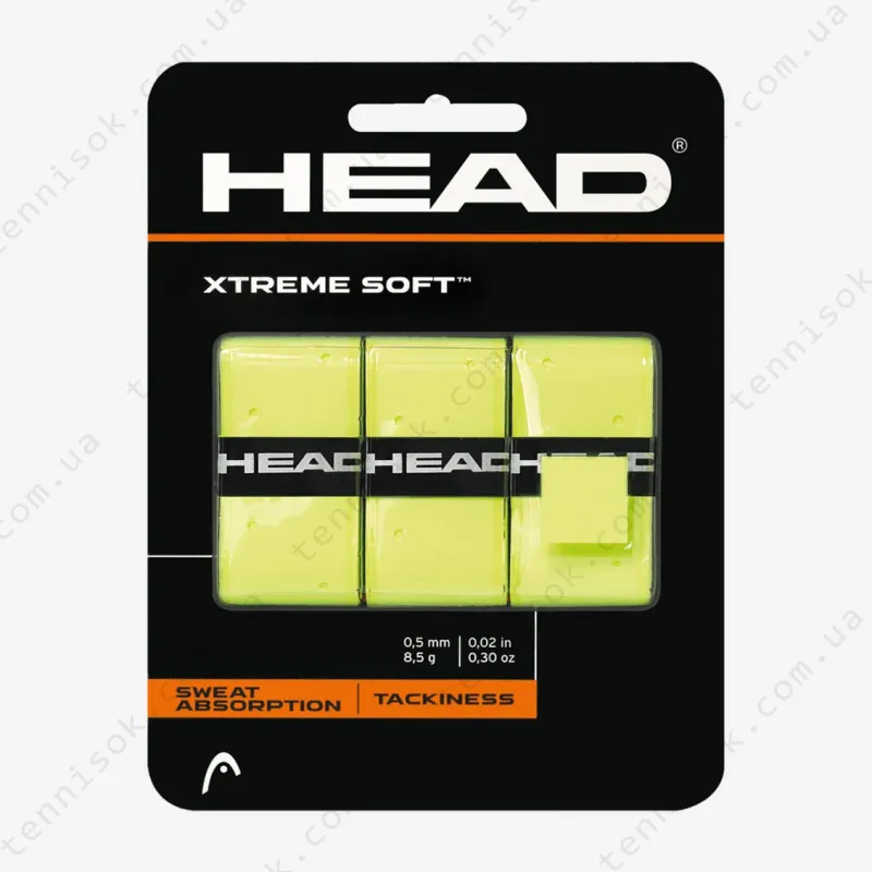 Намотки Head XtremeSoft Grip Overwrap Yellow 3pcs 285104