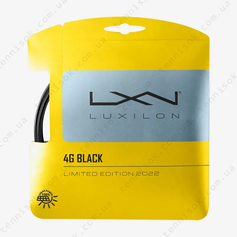 Теннисные струны Luxilon 4G Black 12,2m WR8308201125 (размотка)