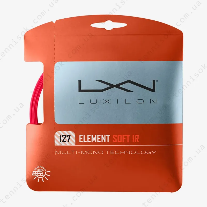 Тенісні струни Luxilon Element IR Soft Iridescent Red 12,2m WR8309201127 (розмотування)