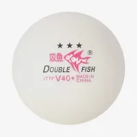 Мячики Double Fish 3* V40+ ITTF 1pcs (поштучно)